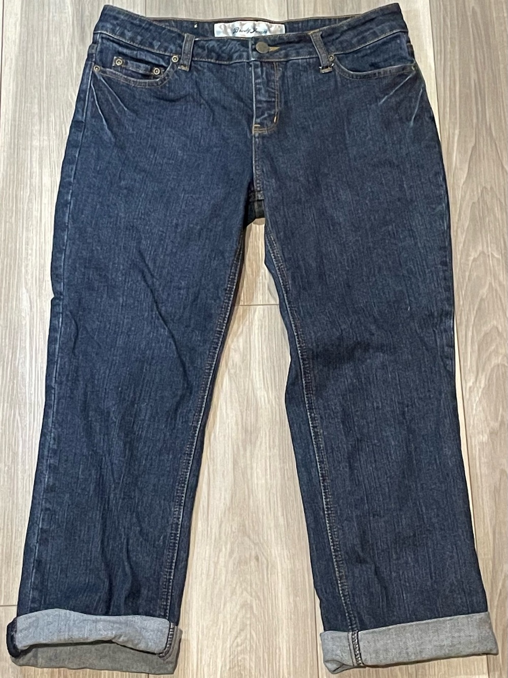 Brody Jeans Dark Cropped Straight Jeans